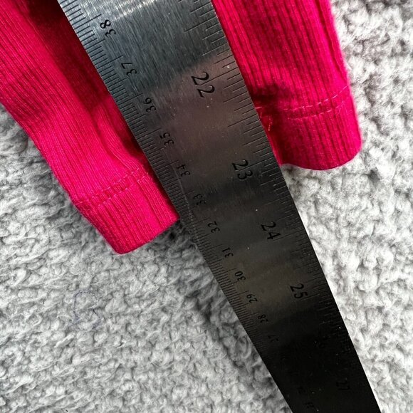 Lands End Womens Top 18/20 Red 100% Cotton Long‎ Sleeve Henley Pullover Shirt - Picture 12 of 12